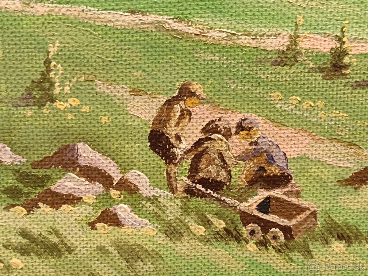 Obraz, Husopaska na Orave, olej 77x87 - 4