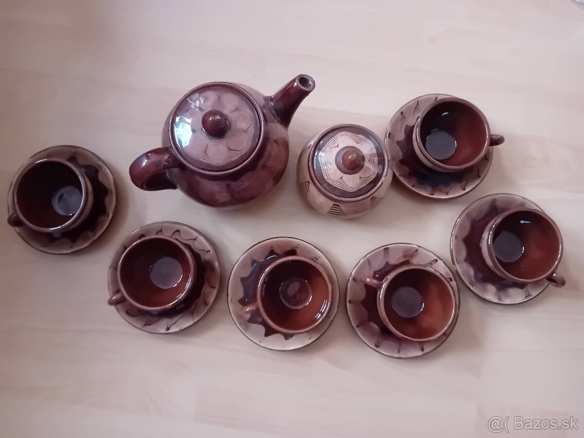 Keramika - šálky, karafy, čajník - 4