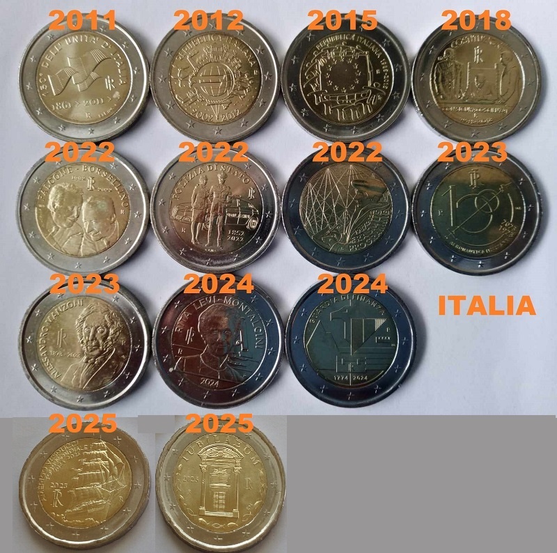 Euromince - pamatne dvojeurove mince - 4