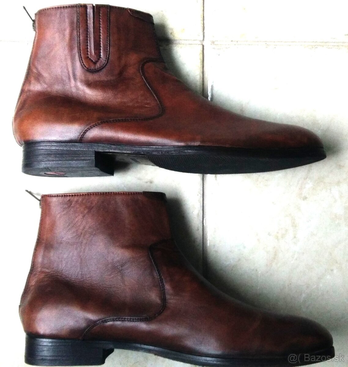 Čižmičky pánske, kožené - predám. - 4