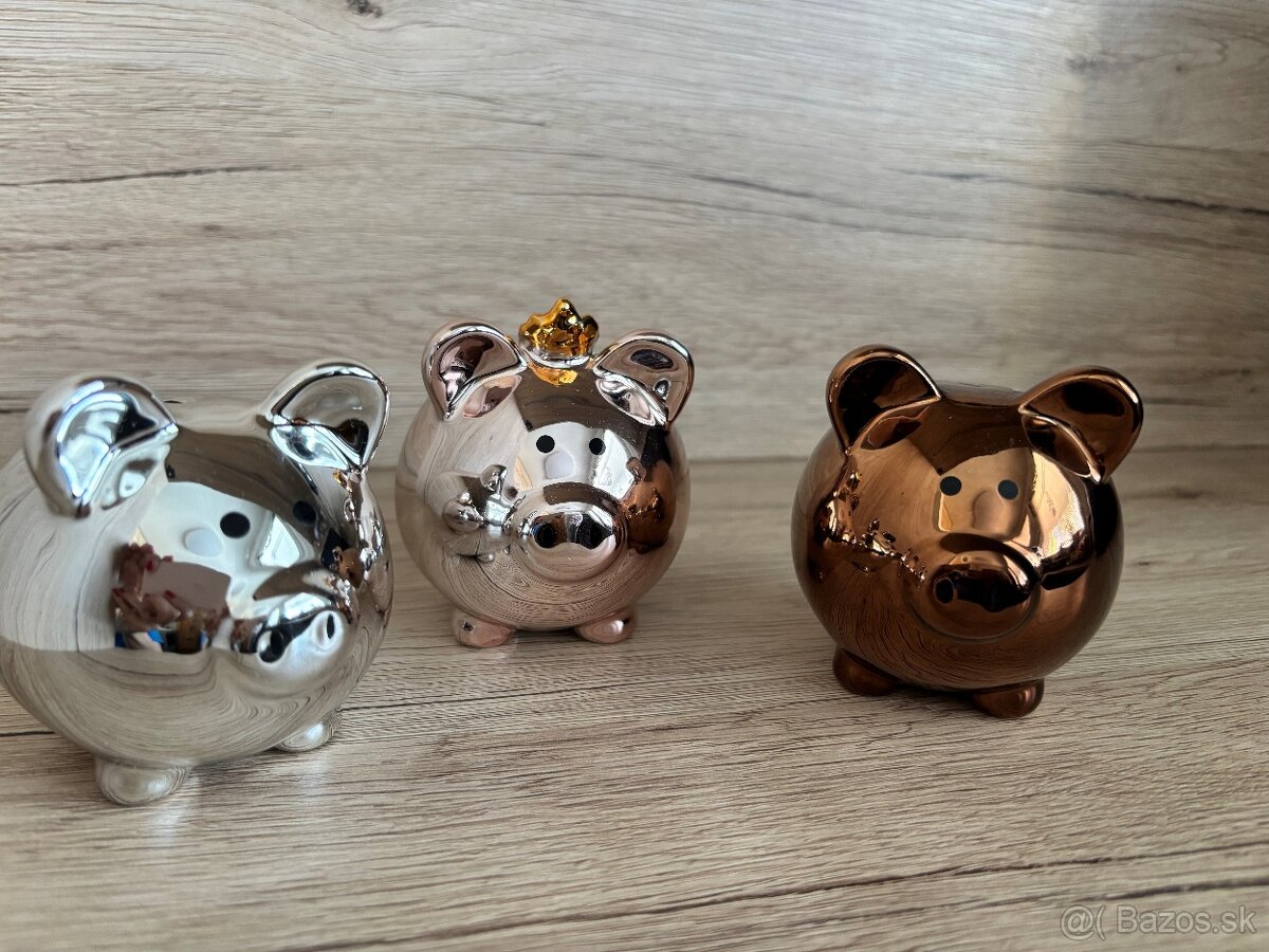 Dekorácie do bytu - pokladničky prasiatka - 4