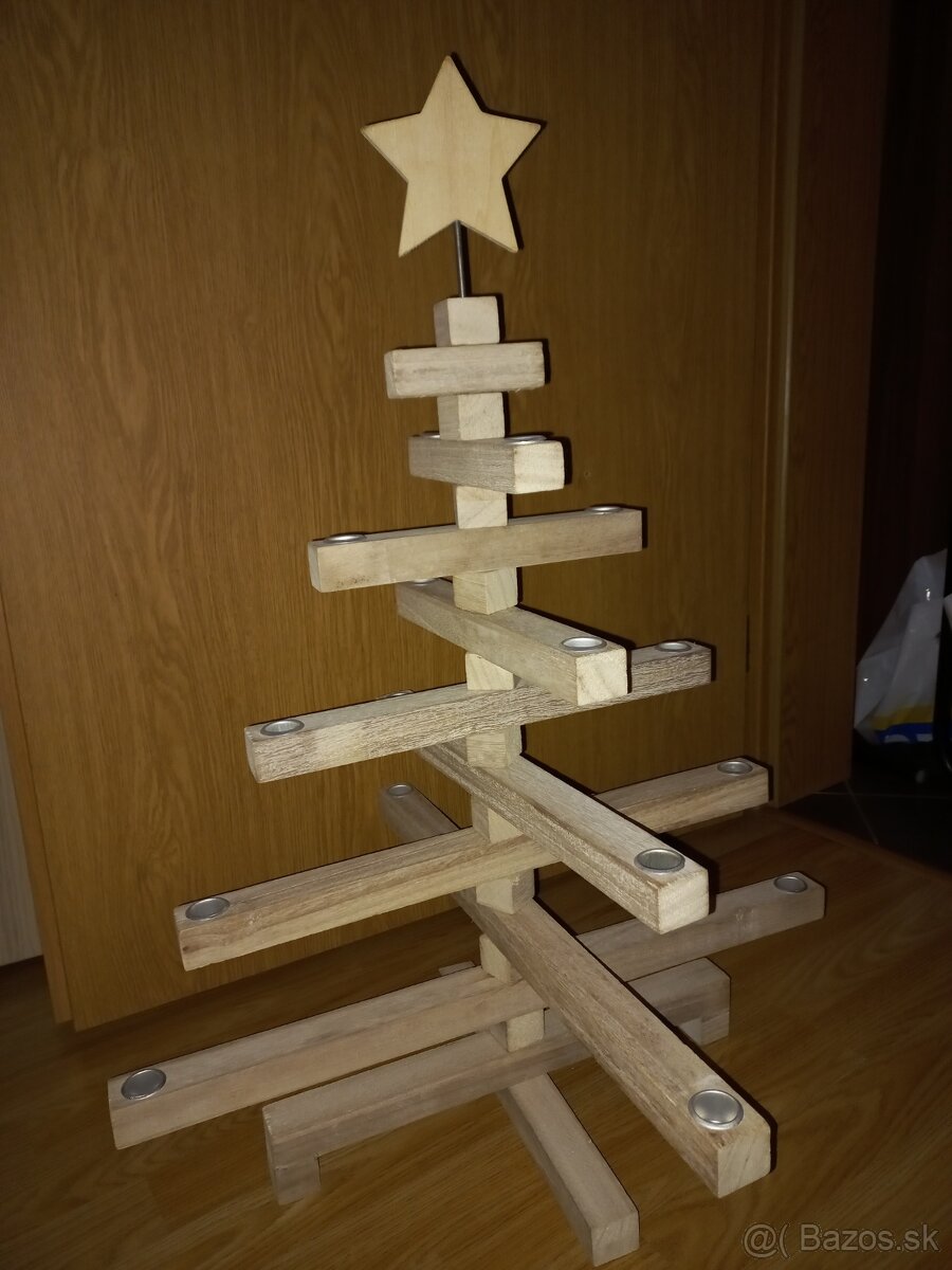 Vianocny stromcek dreveny - 4