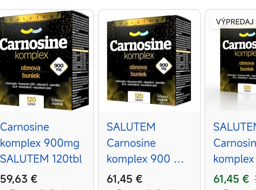 Predám Carnosine Komplex - 4