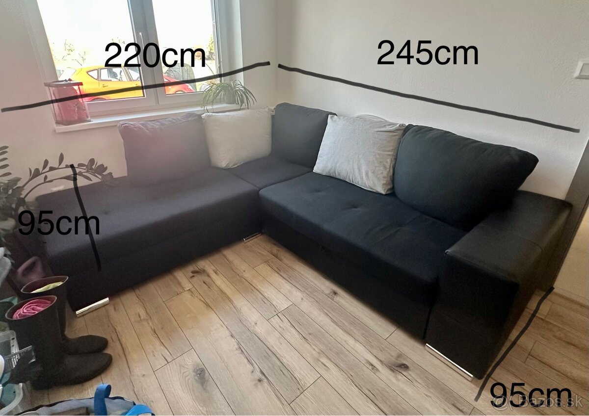 Sedačka rozťahovacia s úložným priestorom - 4