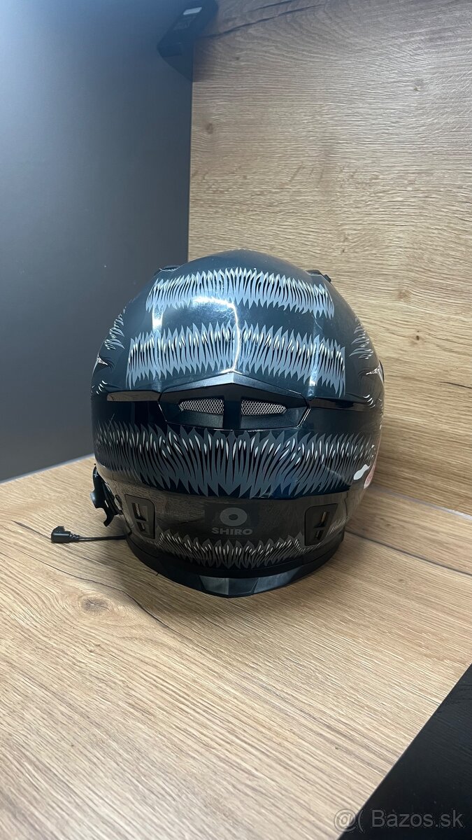 SHIRO PRILBA SH-881 SV WILDCAT BLACK SHADOW - 4