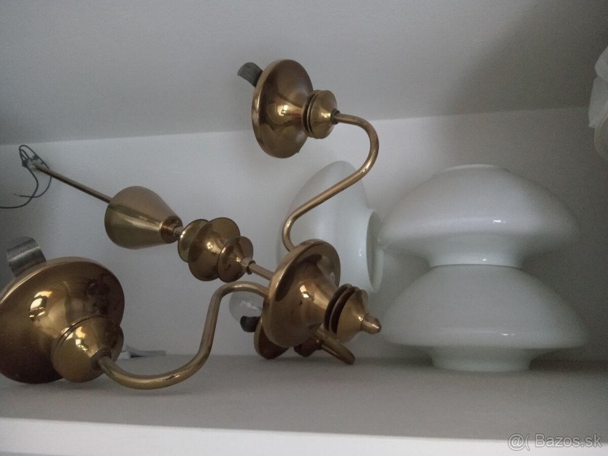 Trojramenny mosadznozlaty luster - 4