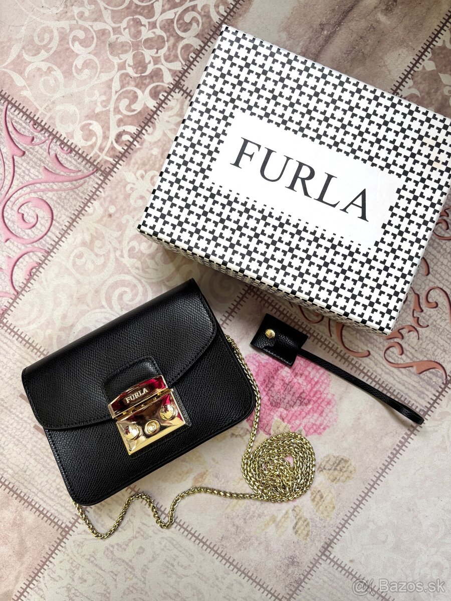 Kožená kabelka Furla - 4