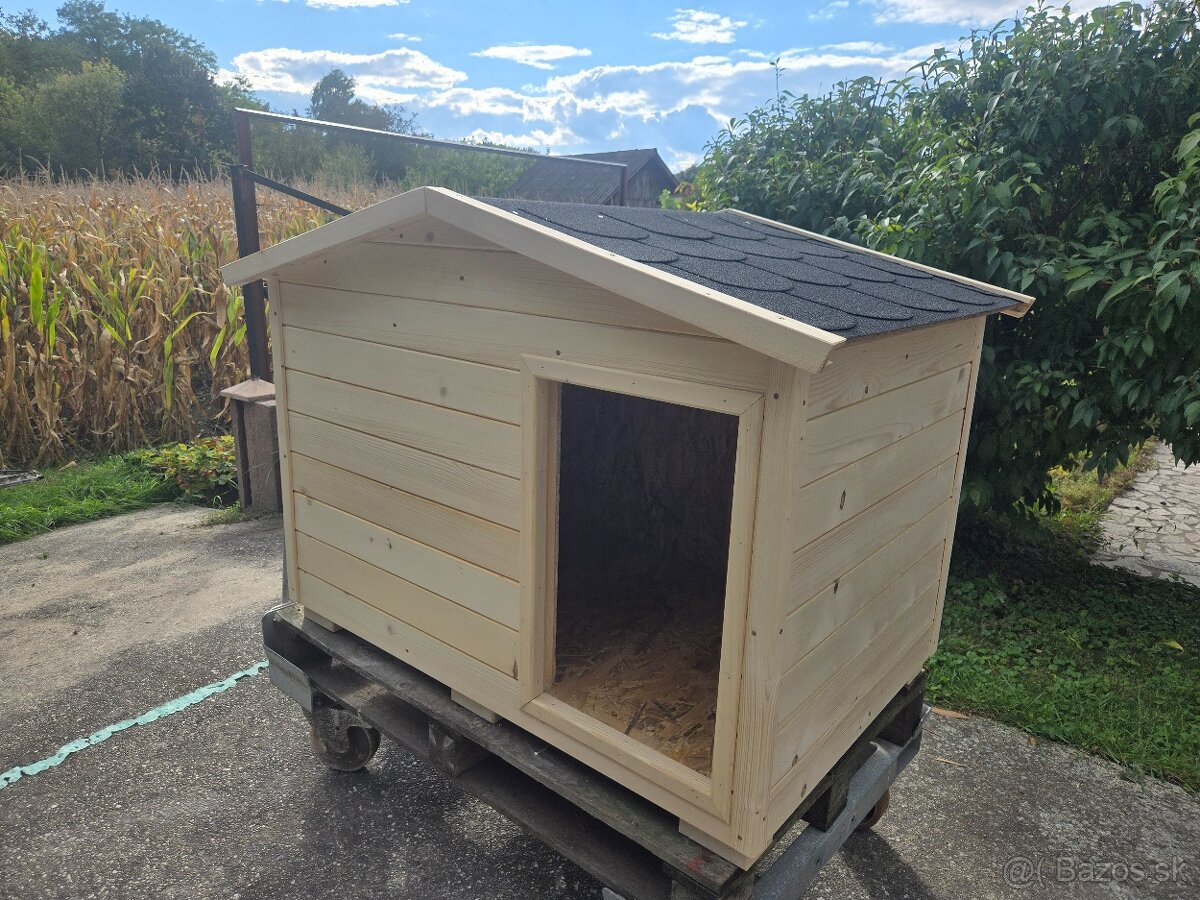 Zateplená psia búda bez náteru-ihneď k odberu - 4