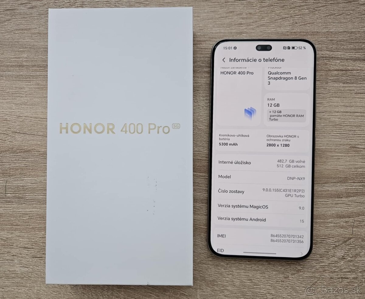Honor 400 Pro 12GB / 512GB, strieborny,top,zaruka,kryt,sklo - 4