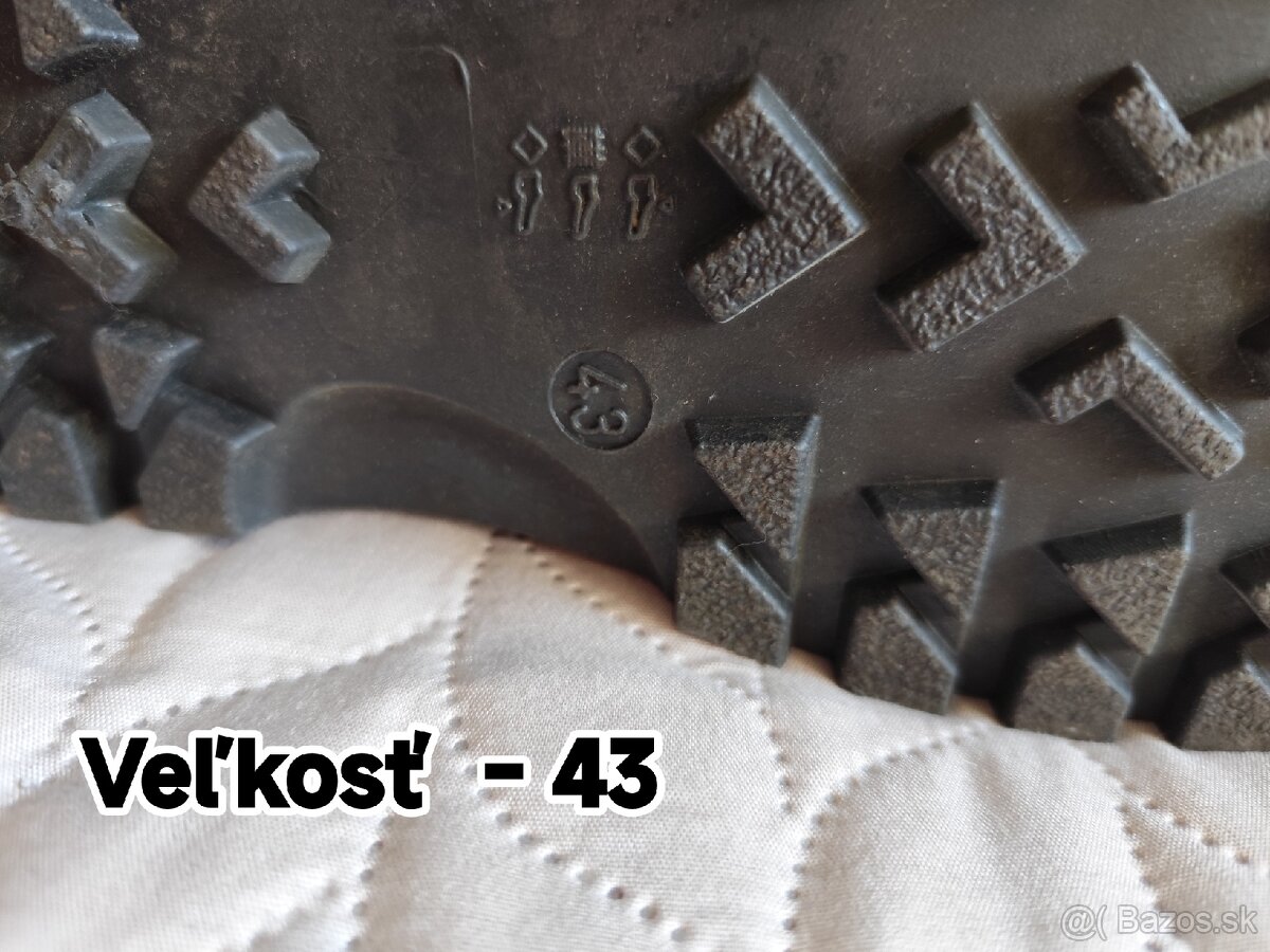 Čižmy mužské zateplené v: 43 - 4