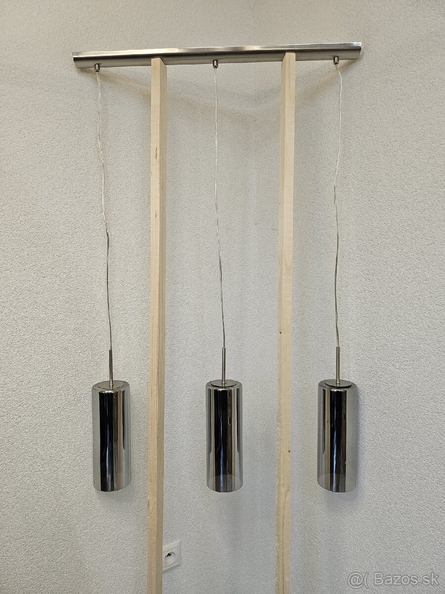 Dizajnové chrómové závesné svietidlo - 4