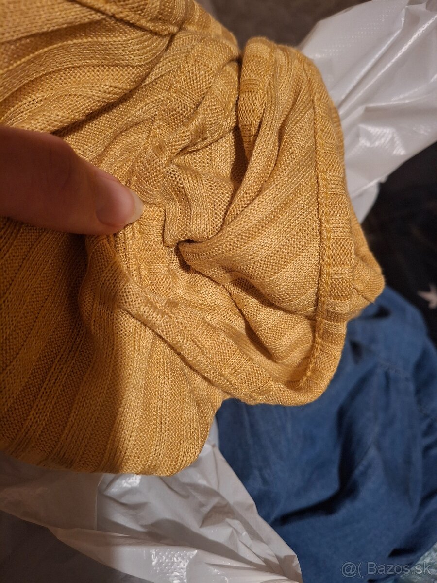 Horčicový H&M top XS / S - 4