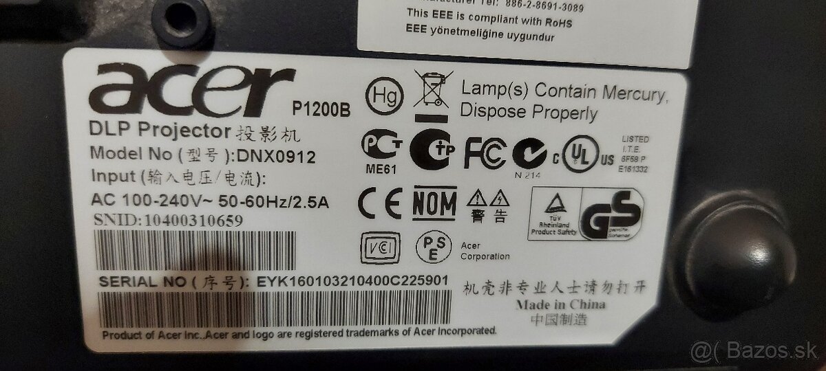 Lapmpa do projektora Acer - 4