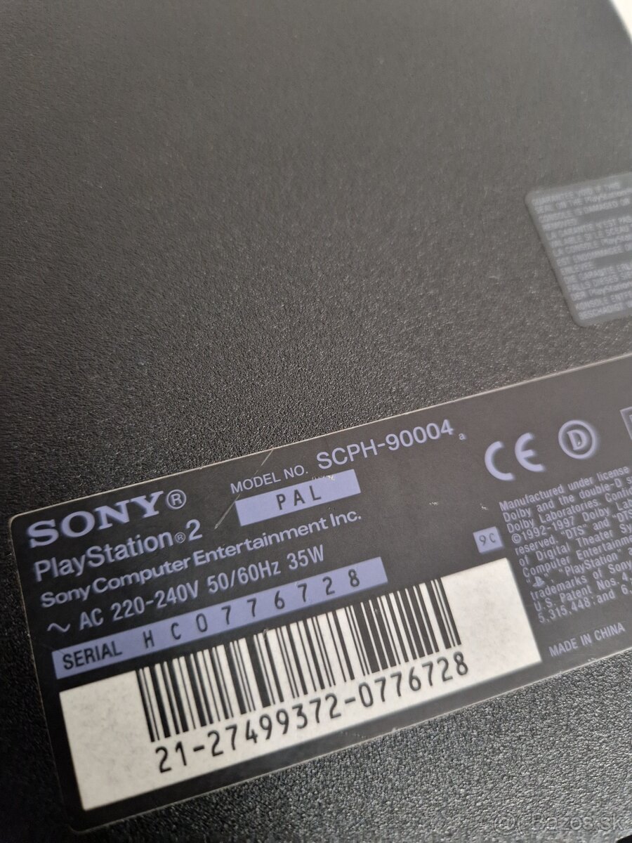 PlayStation 2 Slim herná konzola čierna + 2 ovládač - 4
