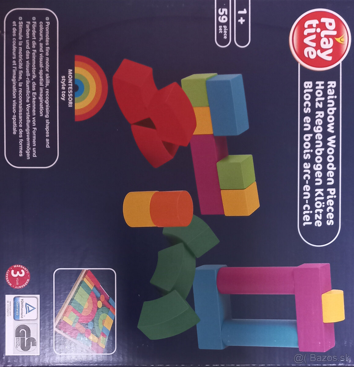 Montessori hra dúha drevená - 4