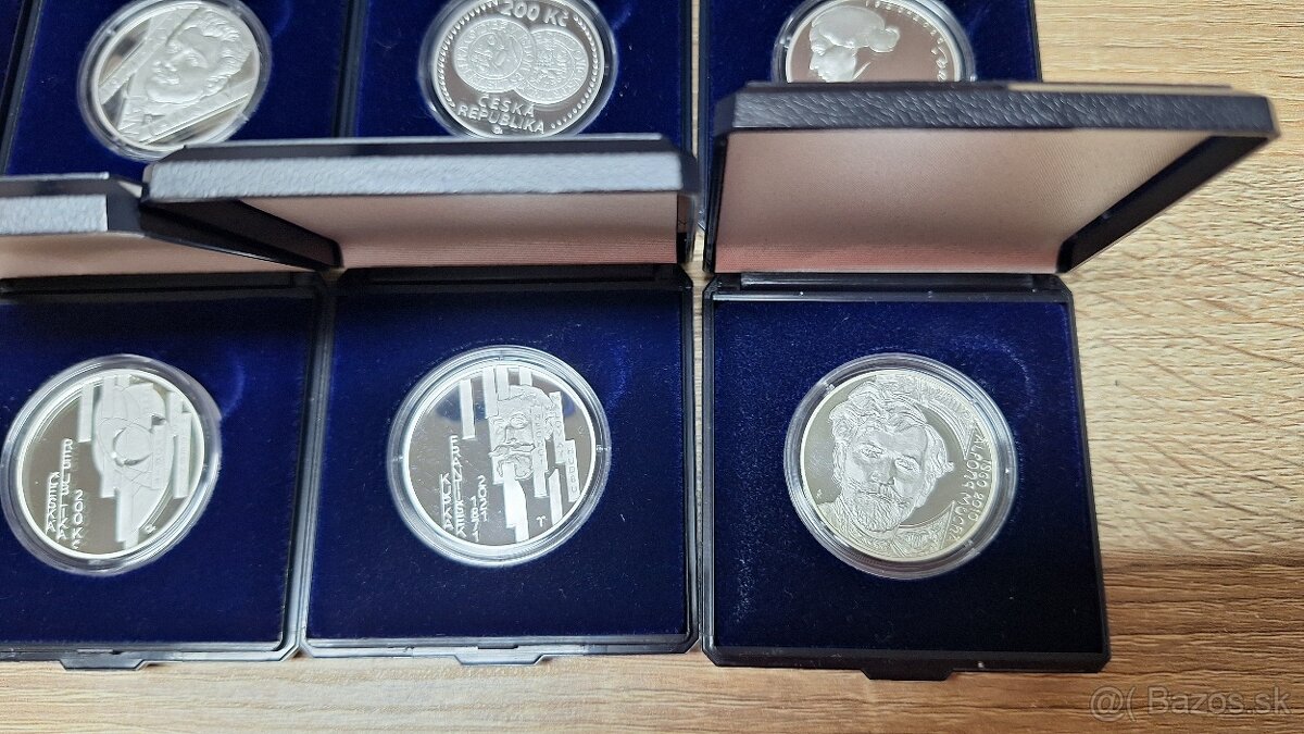 200kč Proof česke strieborné mince - 4