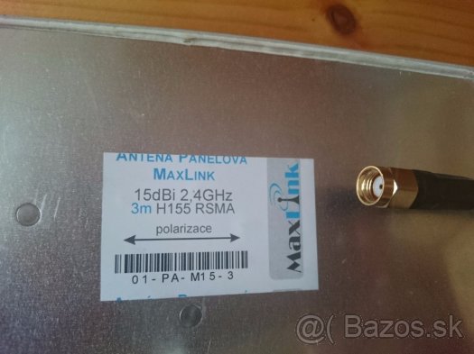 Predám 2,4GHz panelovú anténu MaxLink 15dBi - 4