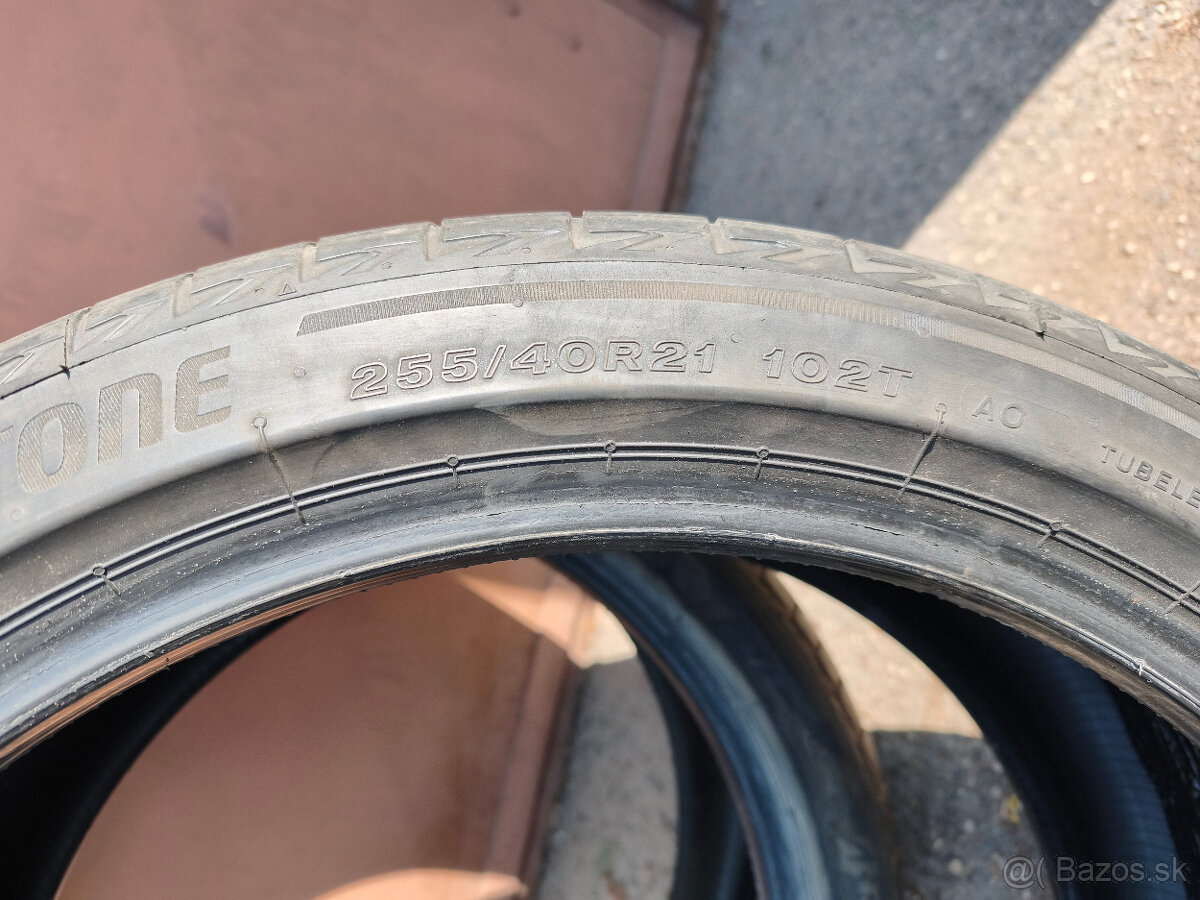 255/40 R21 - letné pneu Bridgestone (2 ks) - 4