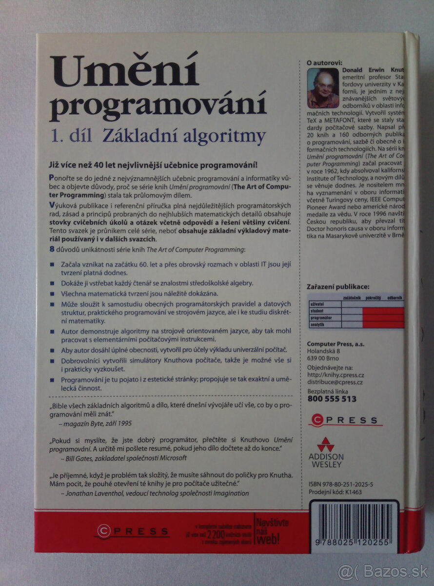 Umění programování 1+2 - Donald E. Knuth - 4