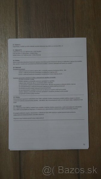 Príprava na skúšky medzinárodná a cestná doprava - 4