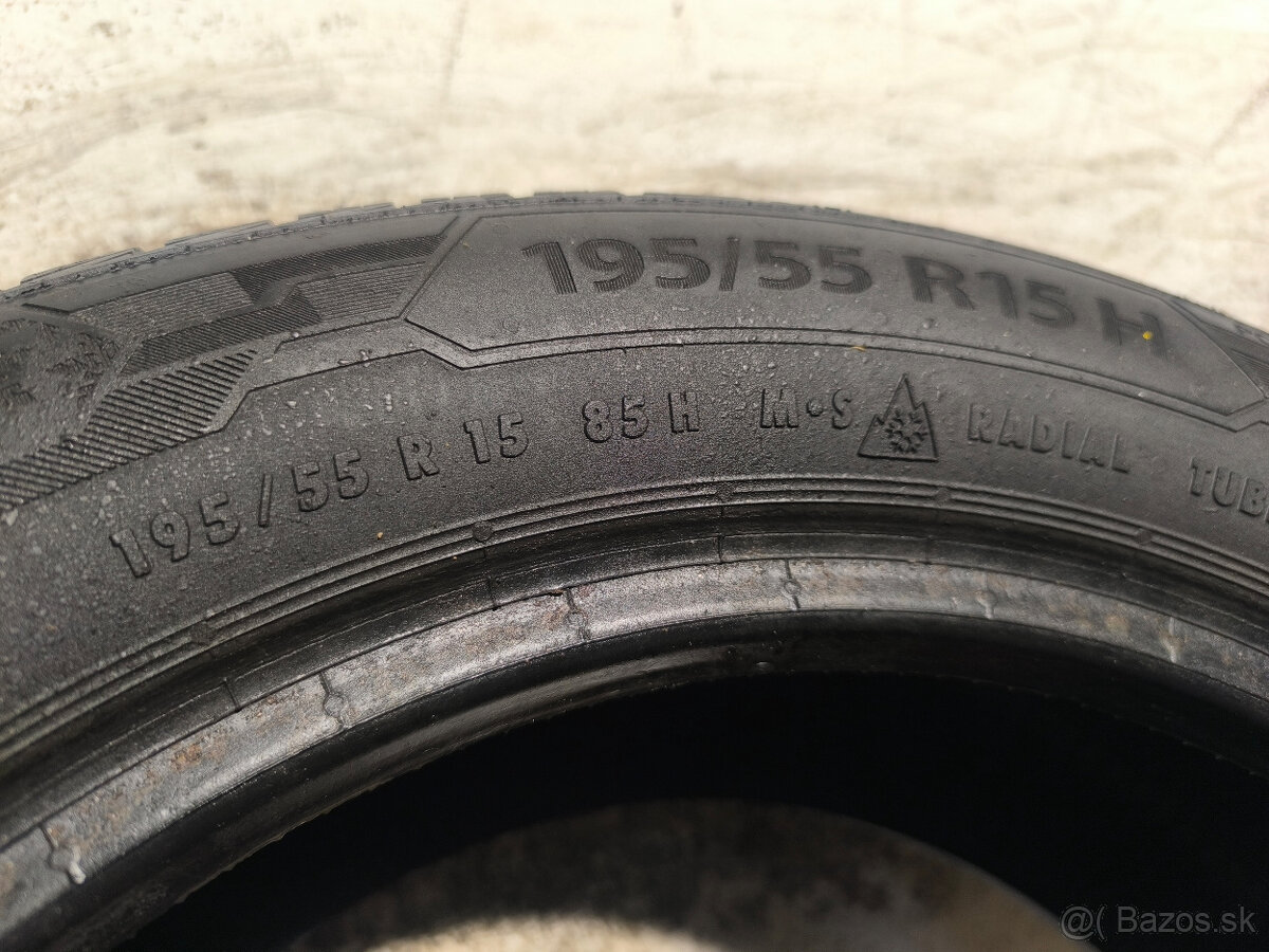 195/55 R15 Zimné pneumatiky Barum Polaris 2 kusy - 4