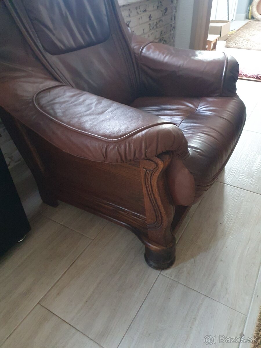 Predám koženu sedačku 3+2+1 - 4