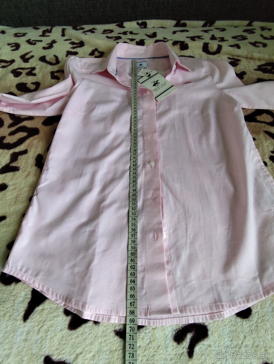 Úplne nová bledo ružová dámska košeľa Beverly Hills Polo clu - 4