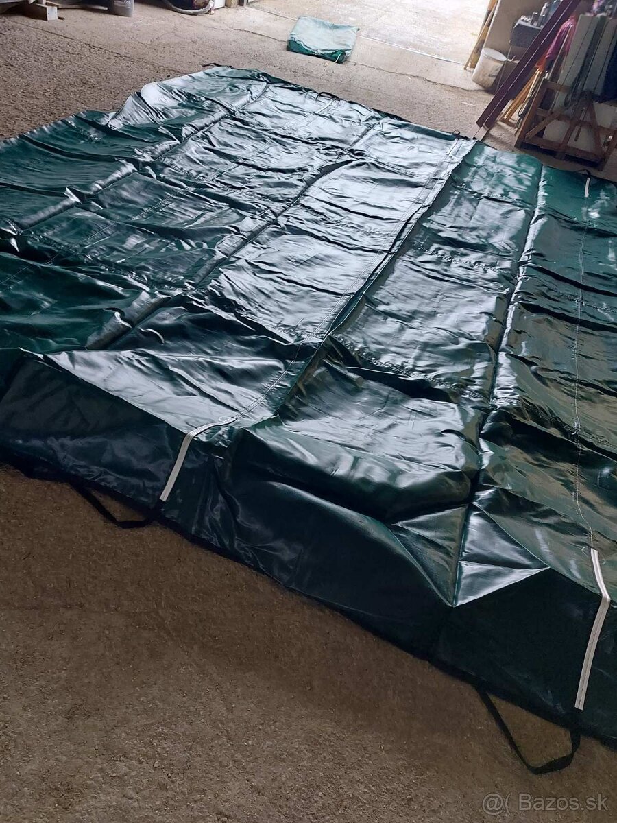 bezpečnostný zimný kryt na bazen Krycia plachta 6x11.3m - 4