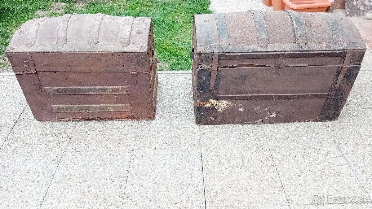 Drevena lavica, 2 truhlice - 4