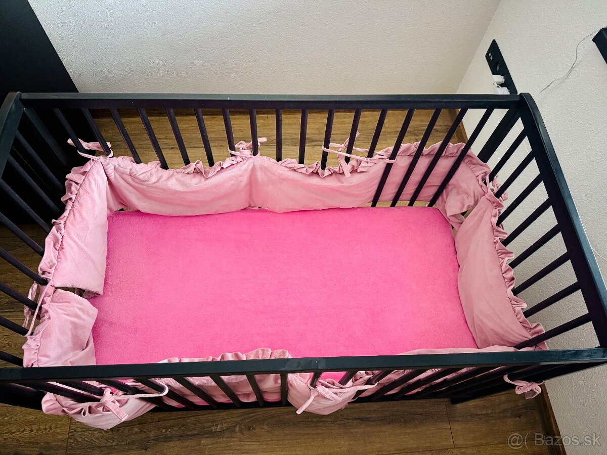 Detská postieľka s matracom a mantinelom - 4