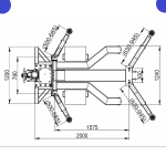 Jednostlpový dvojstlpový nožnicový zdvihák pneuservis gola - 4