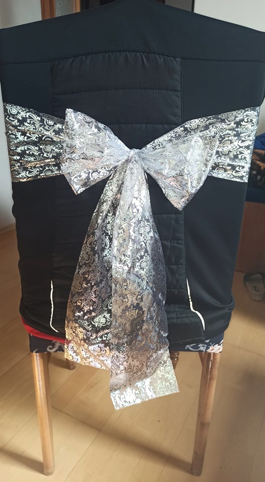 Svadobné mašle na stoličky - 4