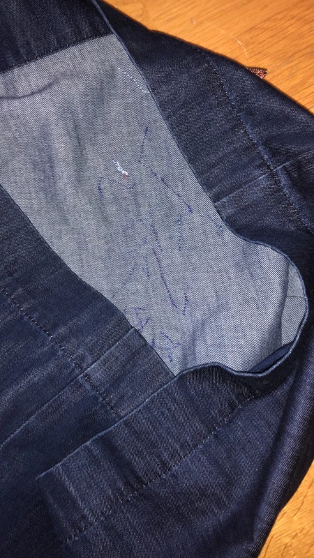 Riflové šaty puzdrové - 4