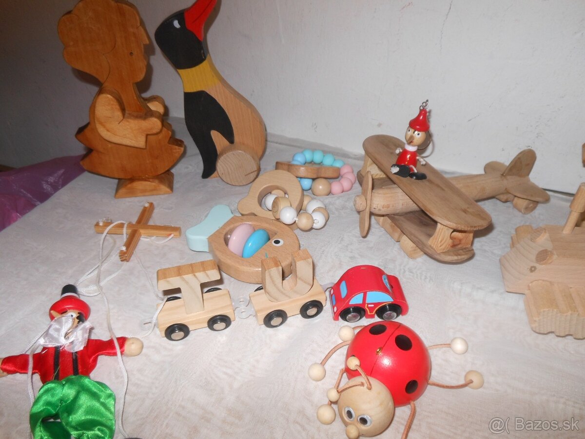 Drevené hračky - veľká krabica - 4