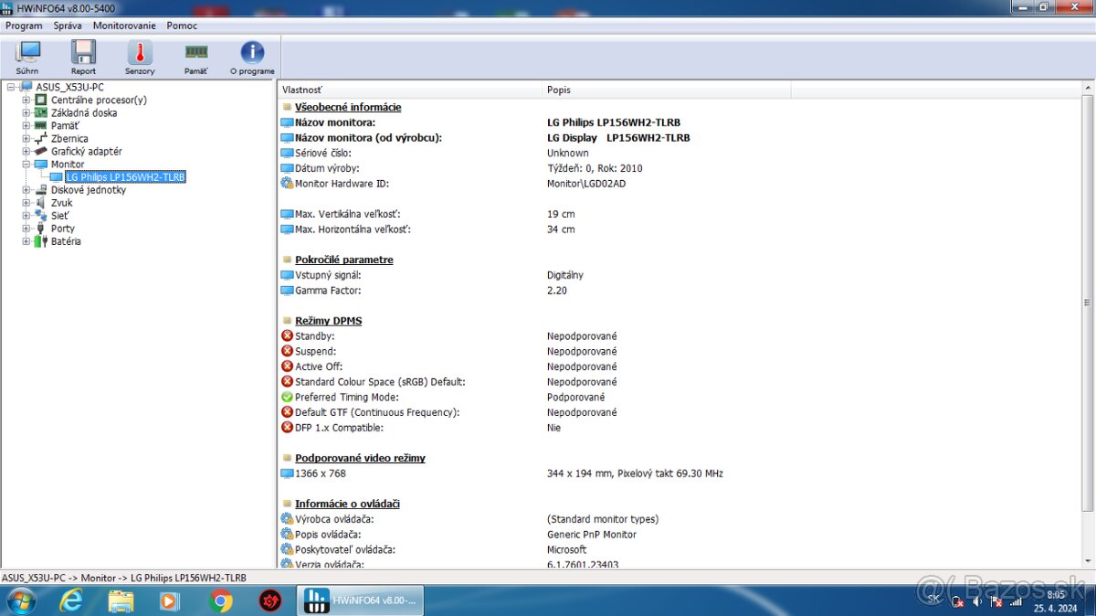 Predám 15,6" displeje do notebookov. - 4