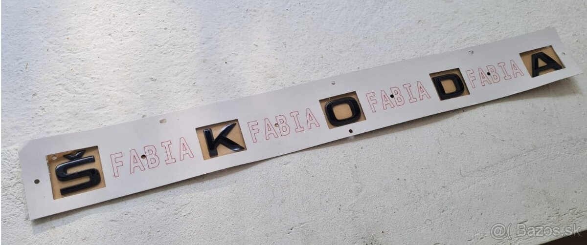 ŠKODA nápisy ČIERNE lesklé - 4