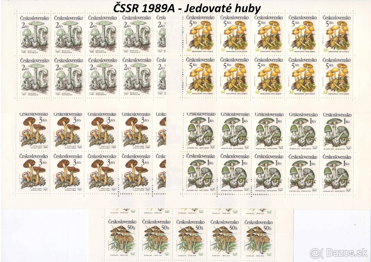 Poštové známky, filatelia: ČSSR, desaťbloky PRO - 4