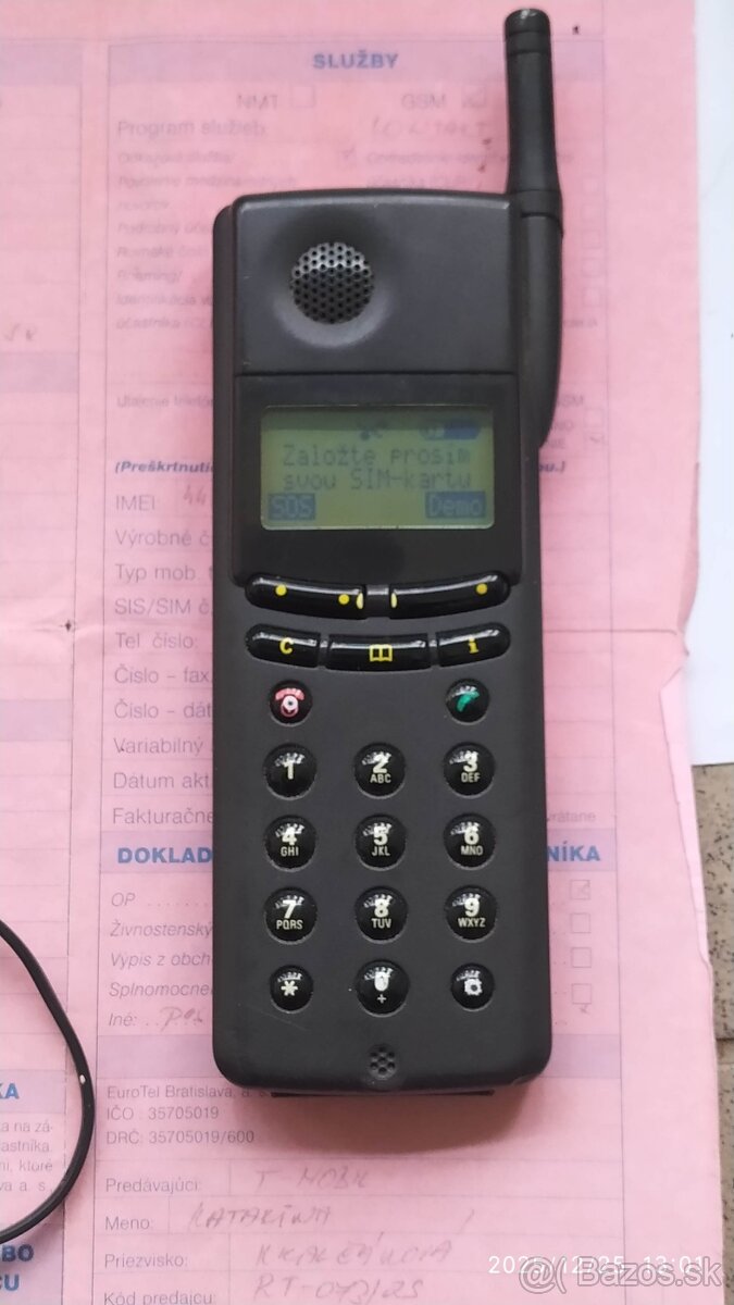 Predám zachovalý retro mobil SIEMENS E10 - 4