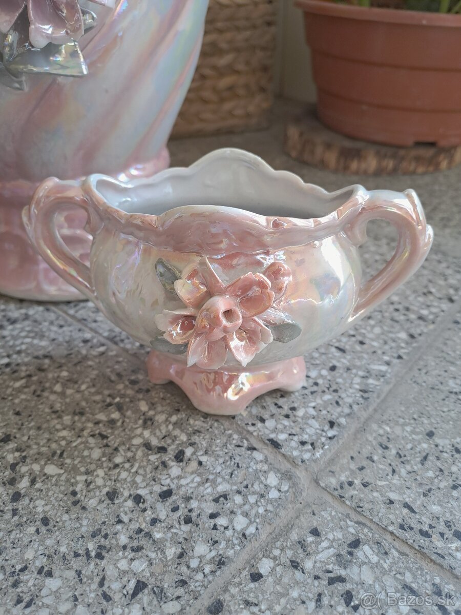 Porcelánový set, perleťový - 4