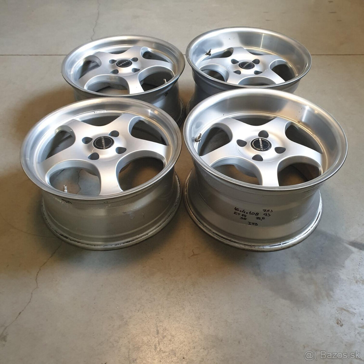 Borbet dvojrozmer disky 4x108 R16 7,5J-9J ET15-ET35 - 4