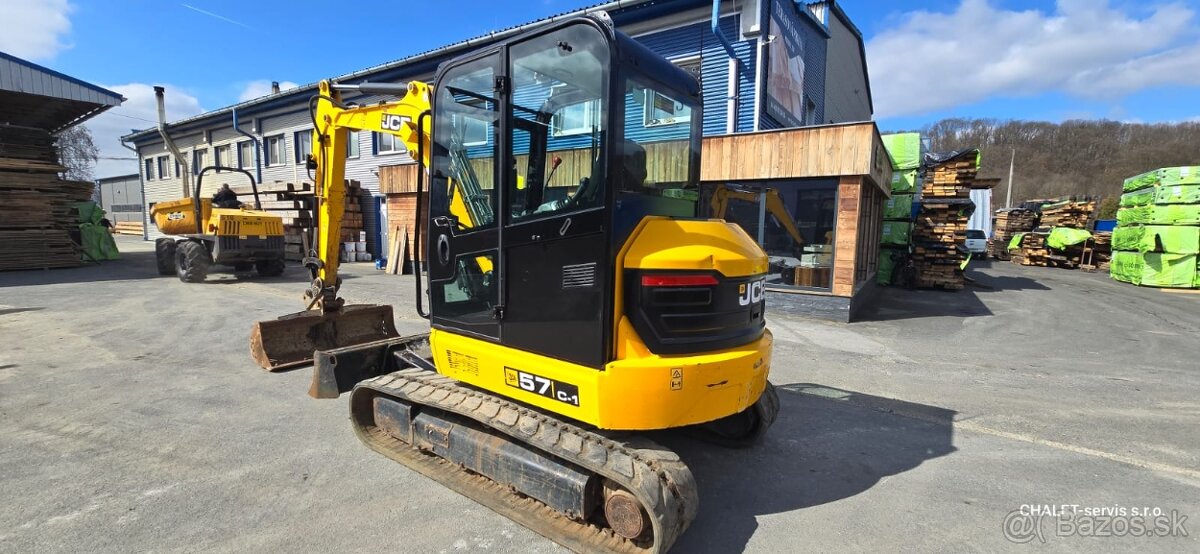 Minibagr JCB 57C-1, r.v. 2020, 1573 mth, nové pásy - 4