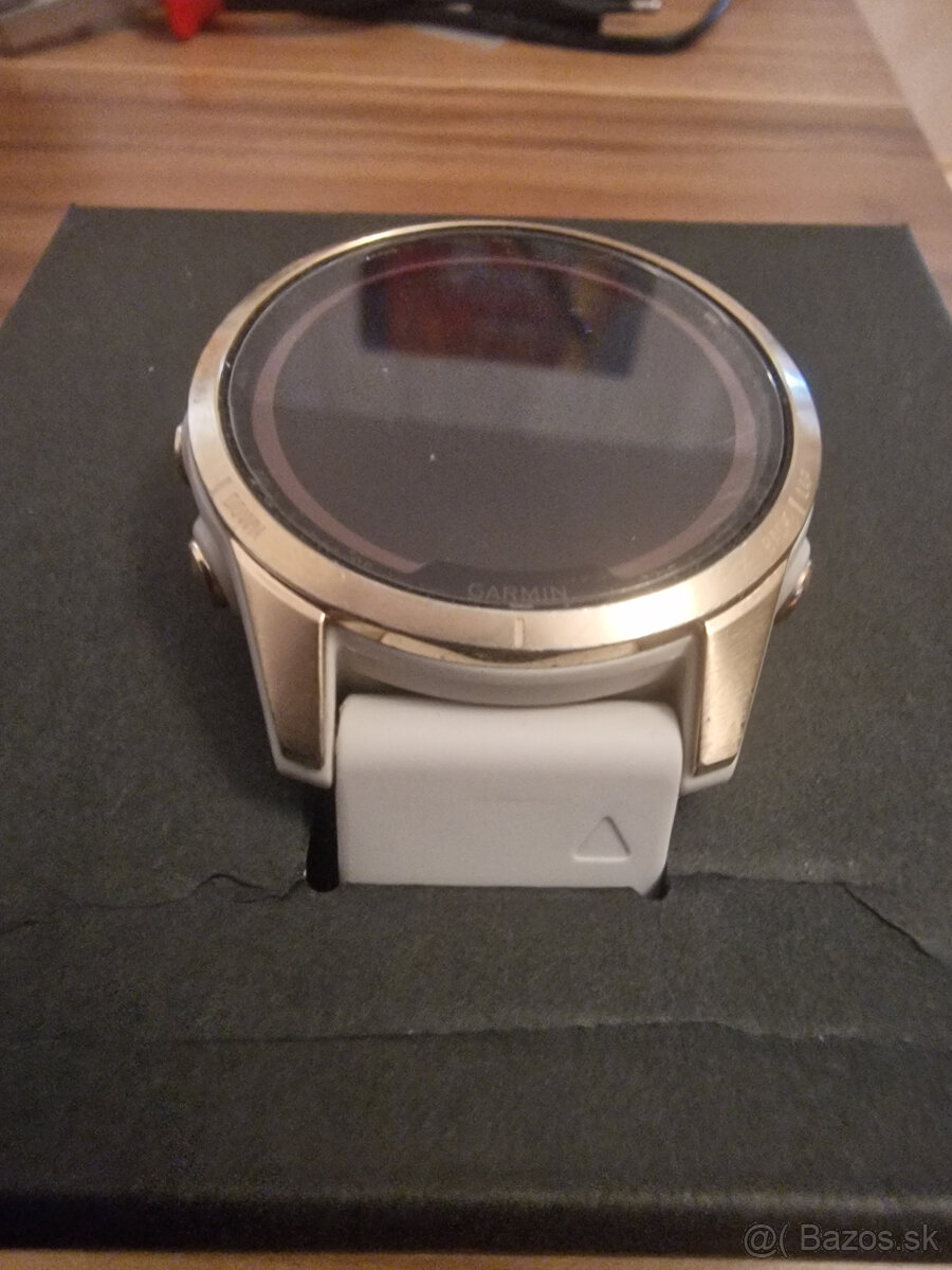 Garmin Fénix 7S Sapphire Solar Titan Cream Gold / Sand Silic - 4