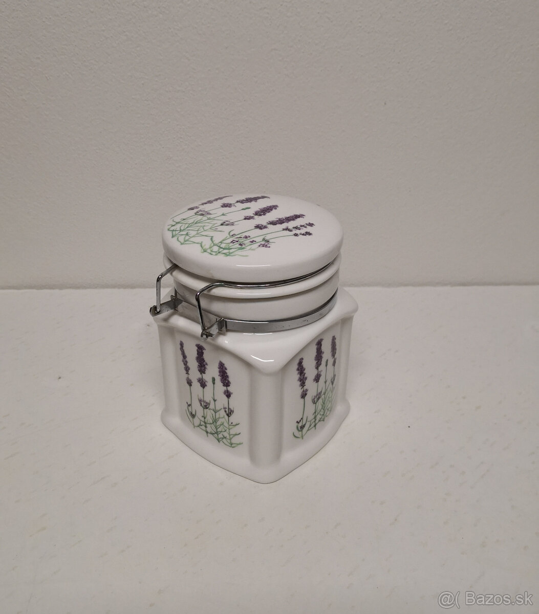 Porcelánová dóza levanduľa - 4