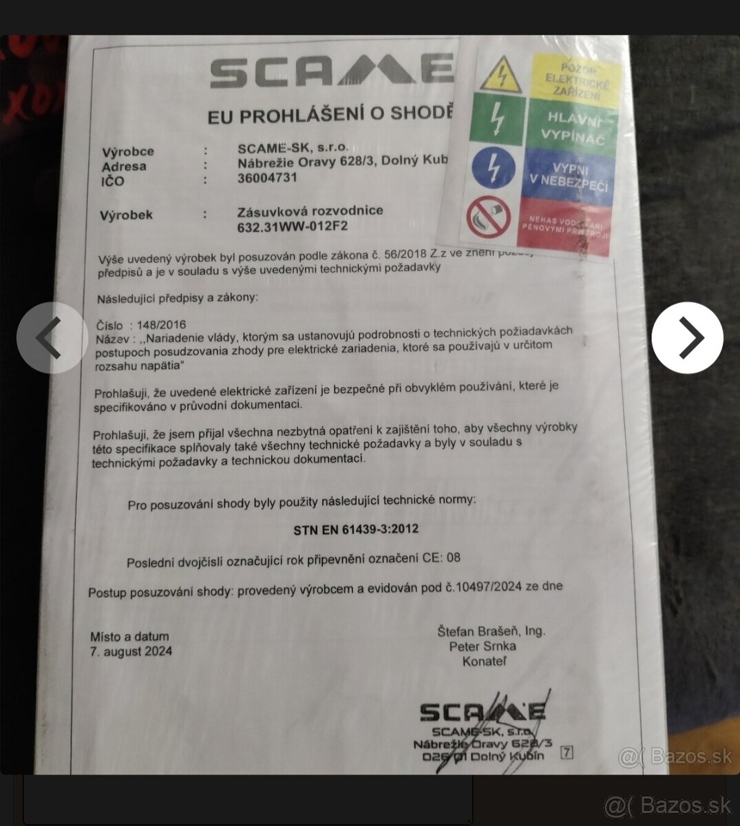 Scame rozvádzač - 4