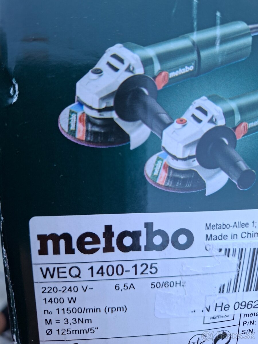 Metabo uhlova bruska 125 - 4