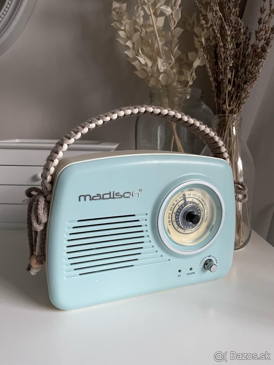 Retro bluetooth bezdrôtové rádio Madison - 4