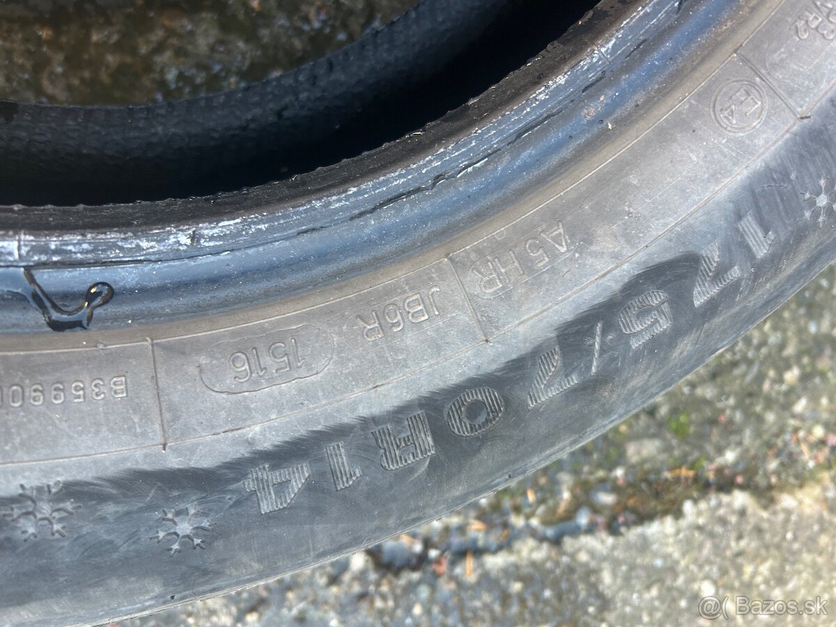 175/70R14 Dunlop WinterResponse 2 - 2ks zimné - 4