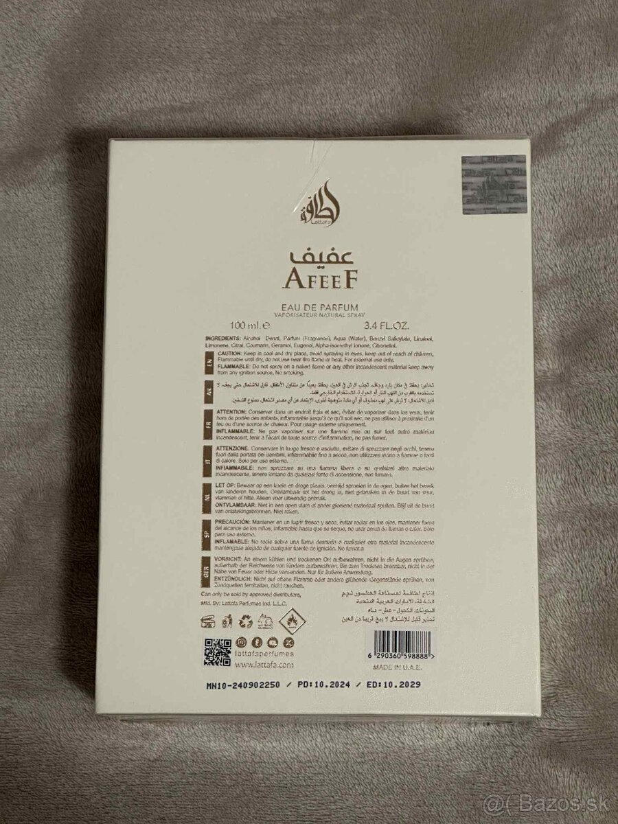 Lattafa Afeef 100ml nové nerozbalené - 4