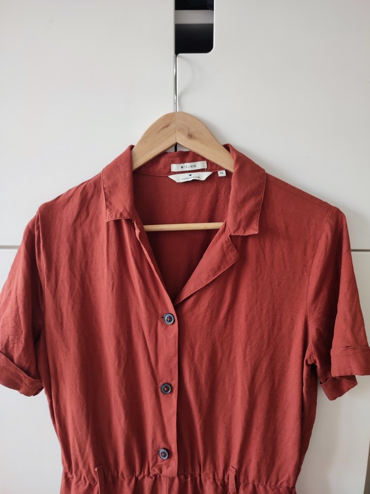 Ľanový krátky overal - 4