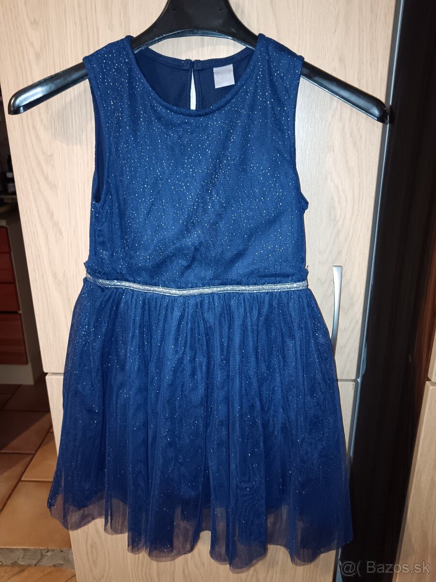 Šaty trblietavé 128 - 4